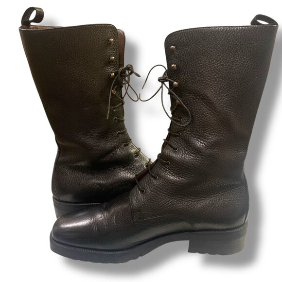 VTG Women’s Steampunk Black Ankle Boots Lace-Up Schoolmarm Witchy Granny Goth - Picture 6 of 9